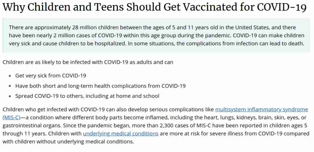 CDC ei enää 4.4.22 mainitse lasten koronakuolemien yleisyyttä millään tavalla.jpg