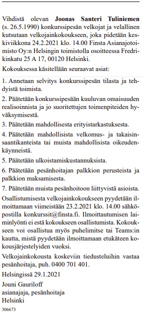 Virallinen lehti 5.2.2021 s.10.