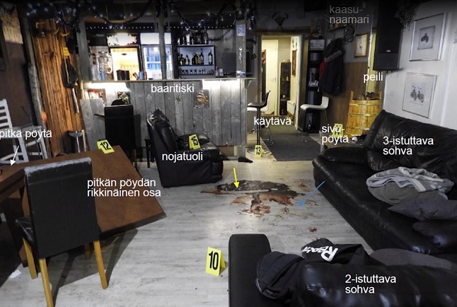 Kuvakaappaus mtvuutisten videolta. Kooste poliisin kuvista.