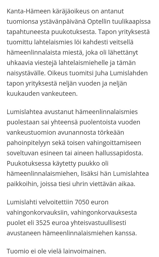 Ystävänpäivän ystäväpuukotus