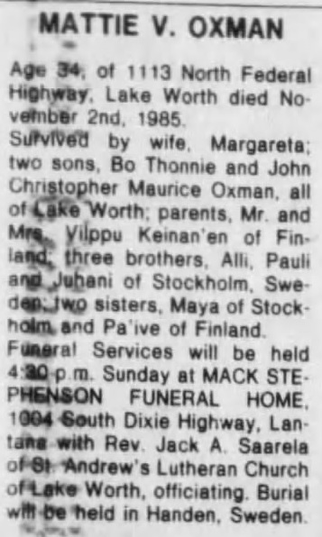 The Palm Beach Post 15.11.1985.