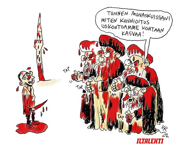 Ville Rannan pilapiirros 16.8.2022, Salman Rushdien puukotus.jpg