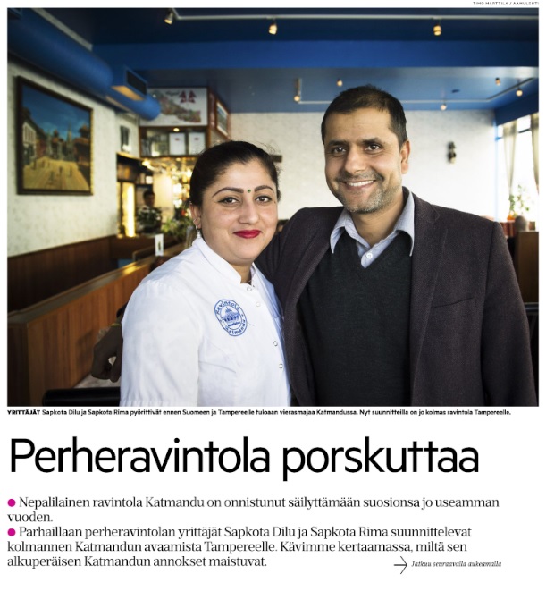 Aamulehti 15.4.2016 s.B1-B2