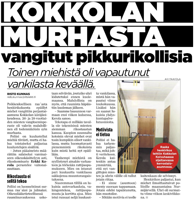 Iltalehti 18.11.2006.