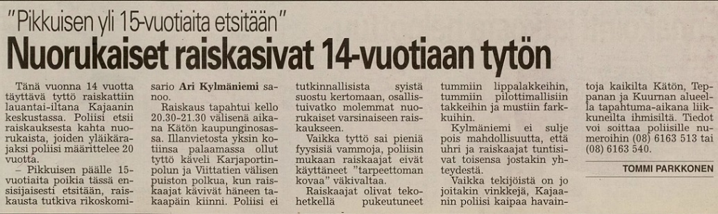 Iltalehti 22.9.1999.