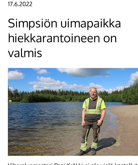Simpsiön lammikkoa