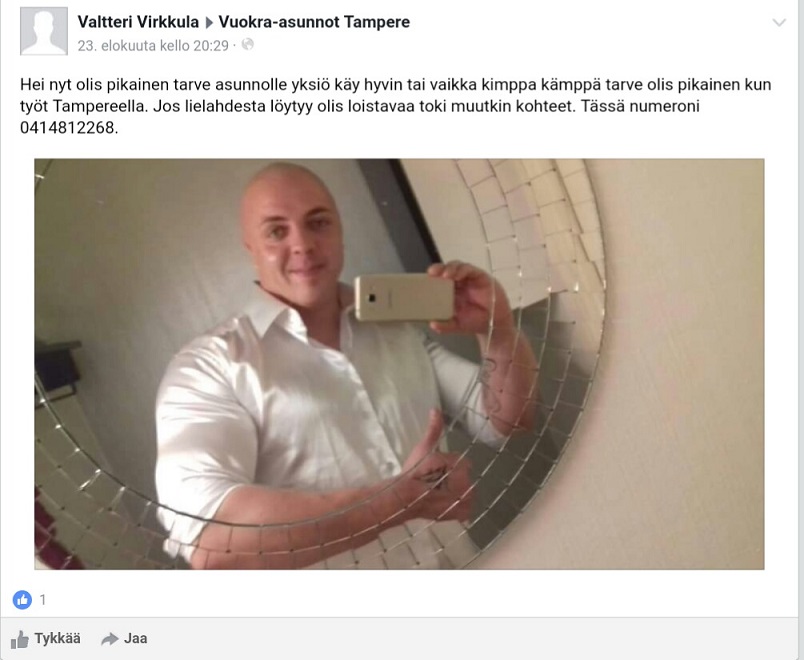 Tässäpä tämä ilmoitus