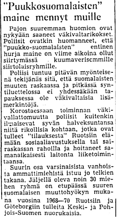 Helsingin Sanomat 9.3.1973.