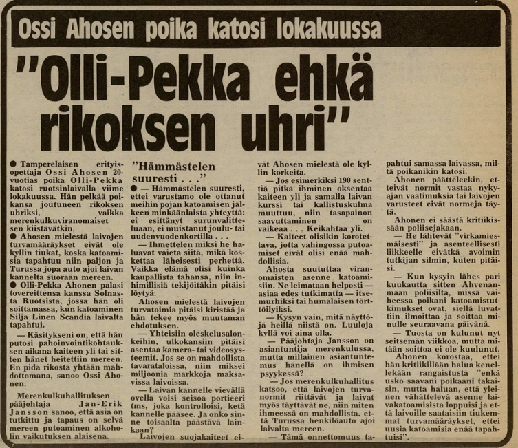 Uusi Suomi 30.1.1981.