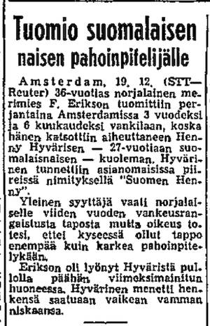 HS 20.12.1958 Henny Hyvärinen Amsterdam.jpg