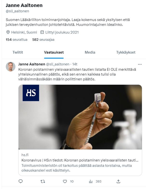 Lääkäriliiton_toiminnanjohtajan_tiedoilla_kommentointia080623_koronan_poistamisesta_yleisvaarallisten_tautien_listalta.JPG