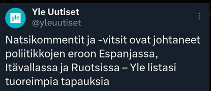 Kansallissosialismi ei edelleenkään ole laitonta Suomessa