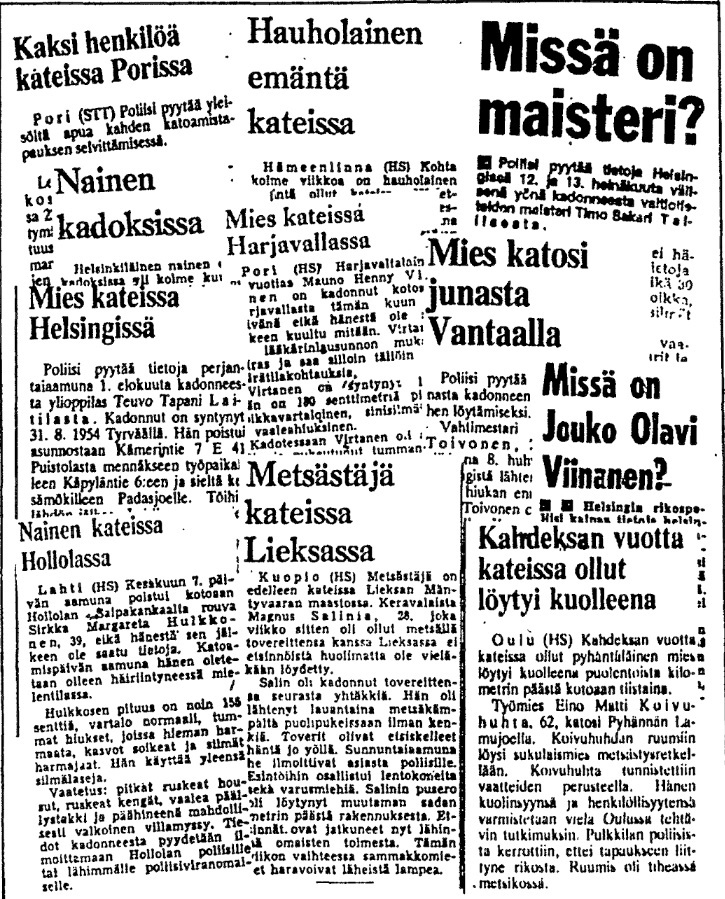 Helsingin Sanomat 5.10.1981.