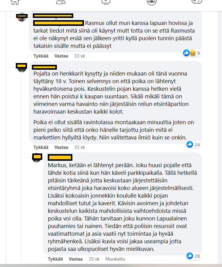 Lapua fb keskustelua marraskuu 2022 nimet peitetty.png