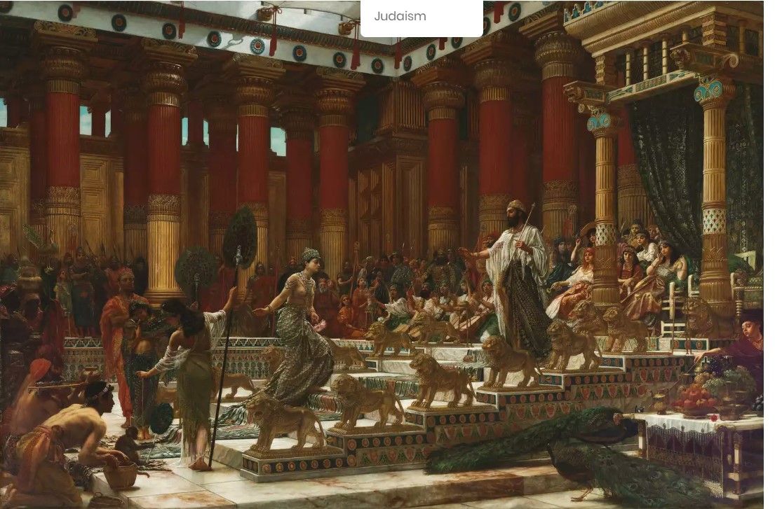King Salomo - Kuningas Salomo, kuningas Daavidin ja Batseban poika , tunnetaan Vanhassa testamentissa Jumalan antamasta viisaudesta, kirjoittamisesta, rikkaudesta ja naisista..jpg