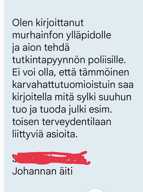 Ei vaikea arvata kuka huutelee???