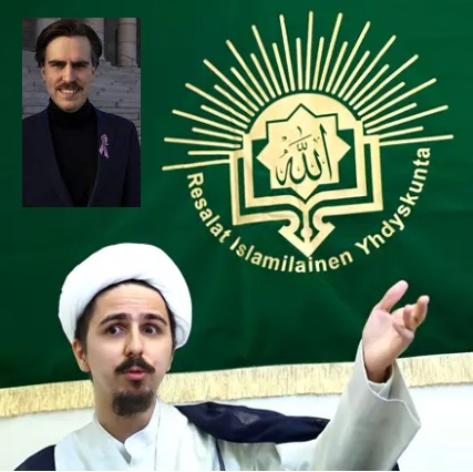 Mellunmäen moskeijan imaami Abbas Bahmanpour. Isokuva HS:n Sami Kero, pikkukuva netin syövereistä.