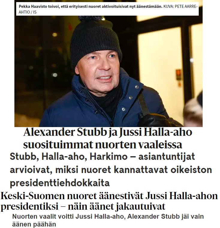 Kooste uutisista IS, mtvuutiset, Ruovesi-lehti, Helsingin Sanomat, Keskisuomalainen.