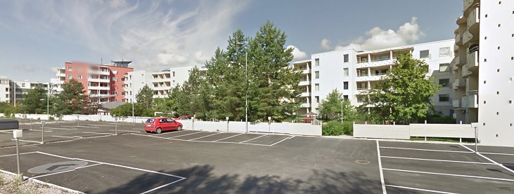 Tappona tutkittava henkirikos tapahtui tällä alueella. Kuva googlemaps.