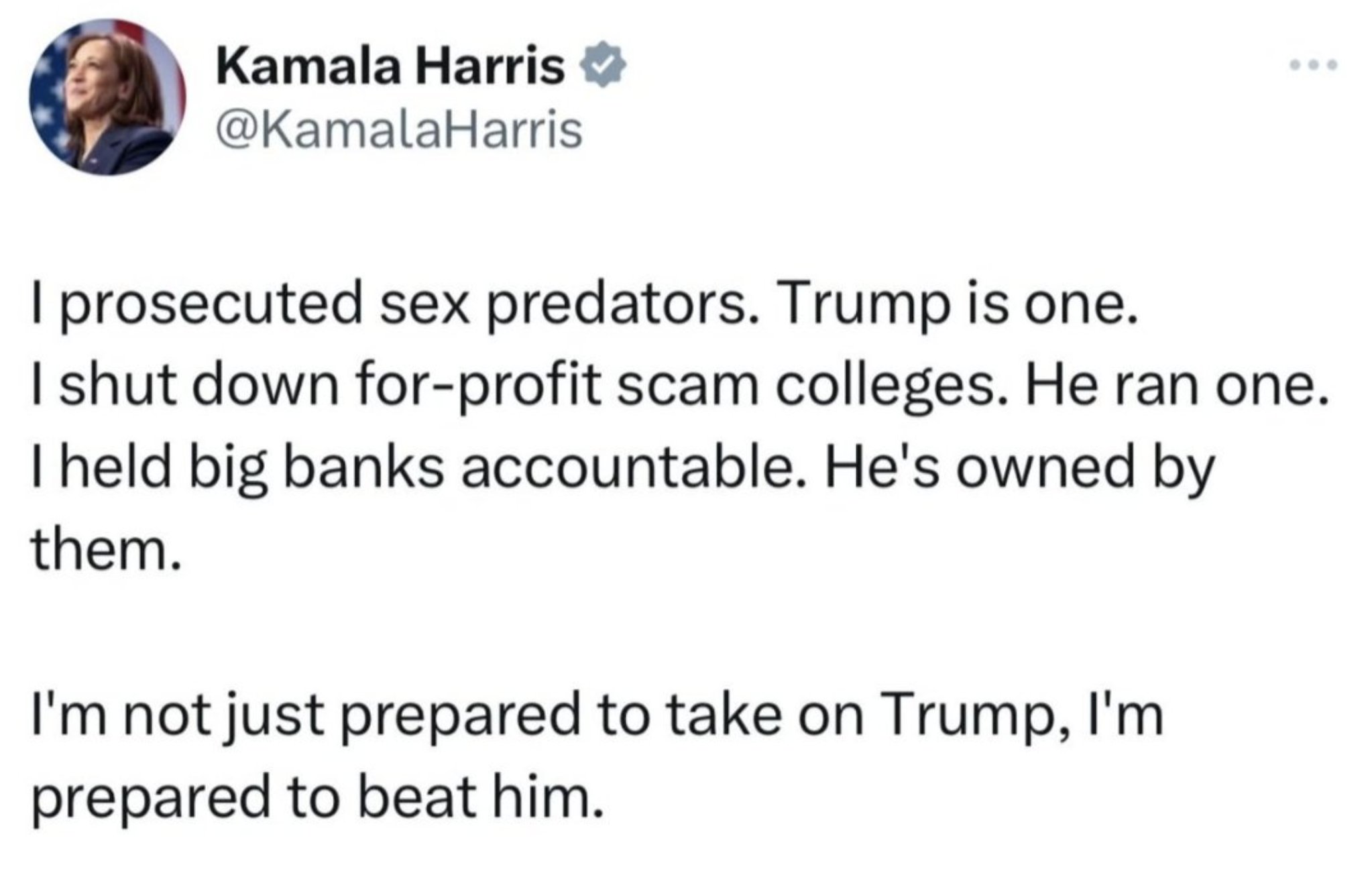 Harrisin kampanjan teema