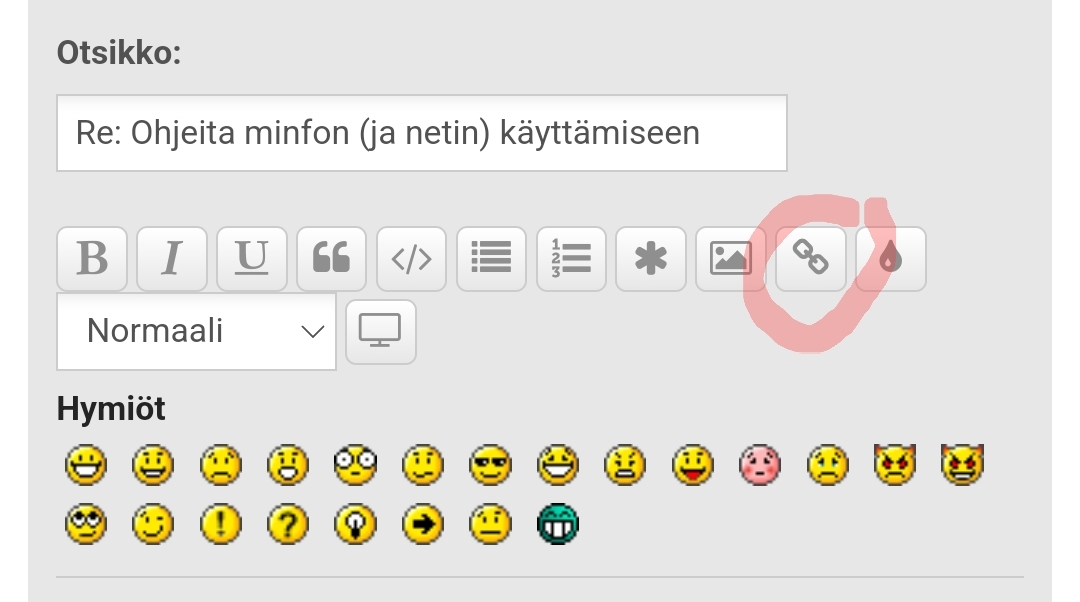 Linkin lisääminen