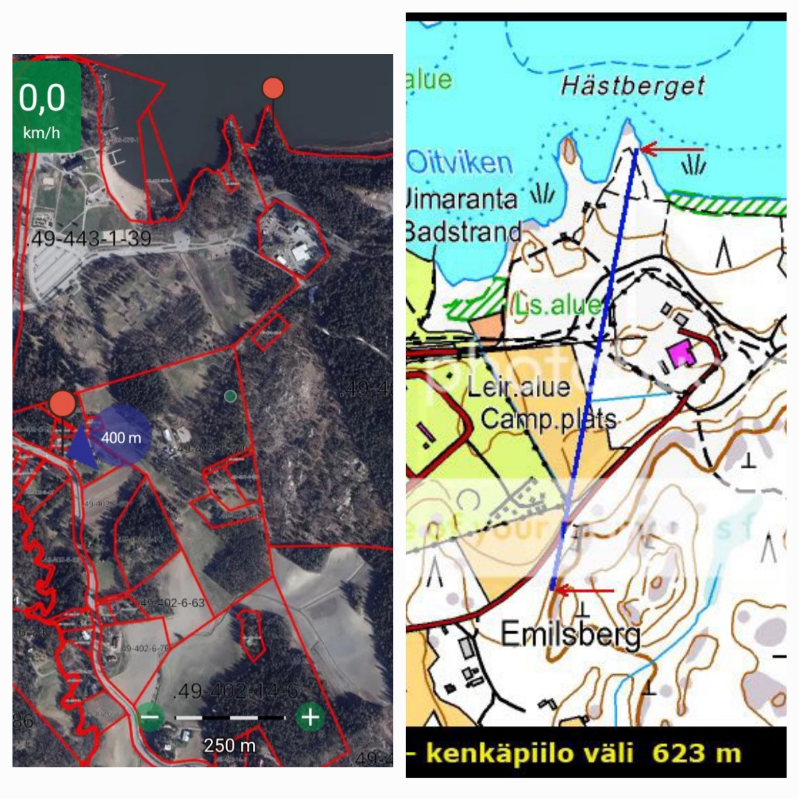 Kenkien etäisyys Gyllströmiltä 400 metriä.jpg