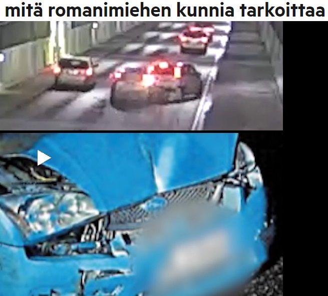 Otsikko Aamulehti, kuvakaappaukset poliisin videolta.