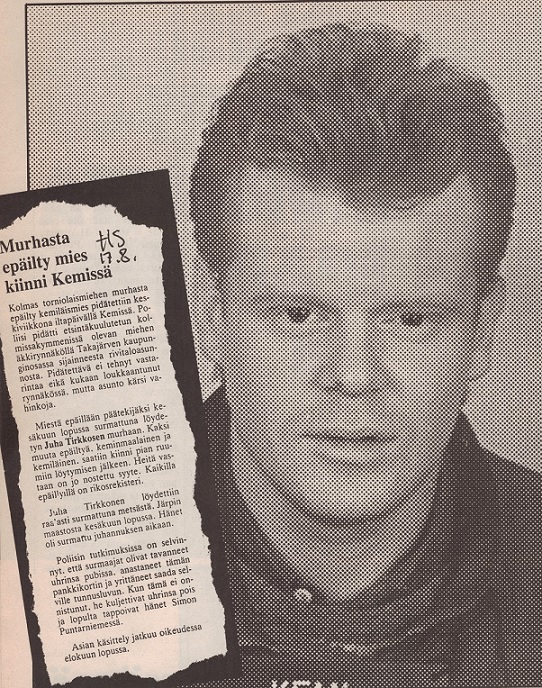 Kuva Alibi 10/1989, uutinen HS 17.8.1989.