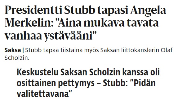 Ylempi uutistesti HS 22.10.2024 ja alempi uutisteksti Iltalehti 22.10.2024.