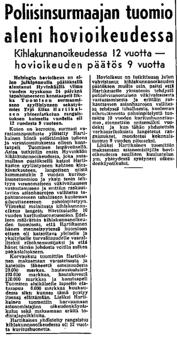 HS 19.02.1959 Yrjö Hartikainen hovin tuomio.jpg
