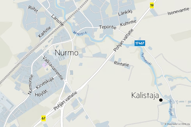 Onnettomuuspaikka sijaitsee Tepontien–Isokoskentien risteyksestä Seinäjoen suuntaan.jpg