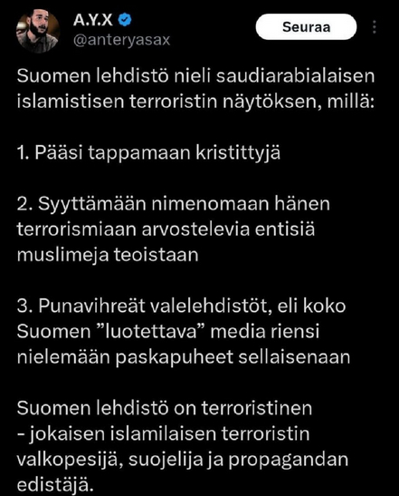 arabi tappaa talossa, puutarhassa ja joulumarkkinoilla
