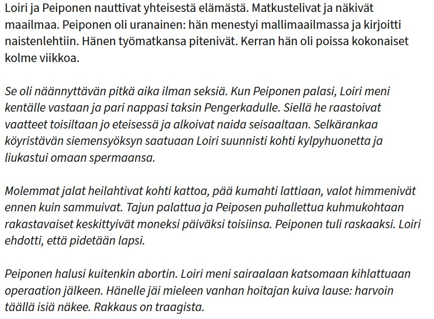Pojasta polvi paranee.