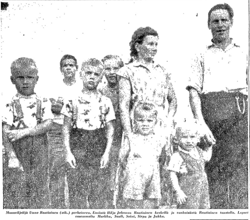 HS 25.10.1963 Rautiaisen perhe Ihamaniemi Enonkoski.jpg