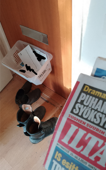 on komiat bläägät, tanssiais kengät sano