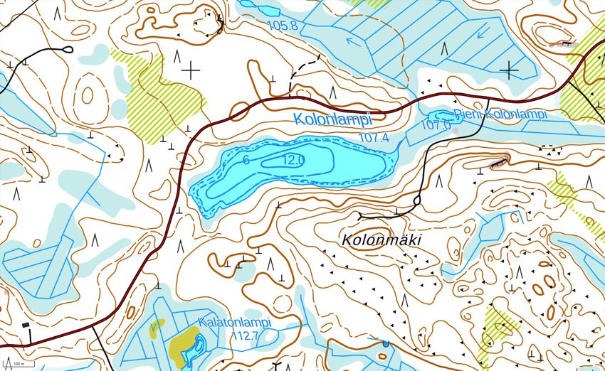 Kolonlampi - syvyyskäyrät.jpg