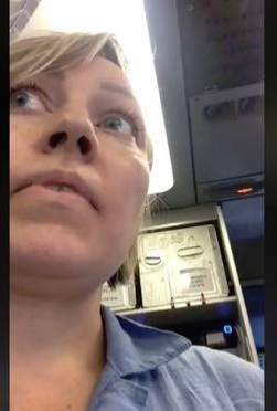 Aino Pennanen kuvasi tilanteen Facebookin livevideolle. KUVAKAAPPAUS FACEBOOK-VIDEOLTA