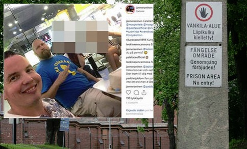 Janne Ranisen some-hehkutus kiihtyi alkuvuodesta hänen omaelämäkertansa ilmestyttyä Ruotsissa. Yhdessä kuvista hän poseeraa räppäri Palefacen kanssa. KUVAKAAPPAUS/EERO LIESIMAA