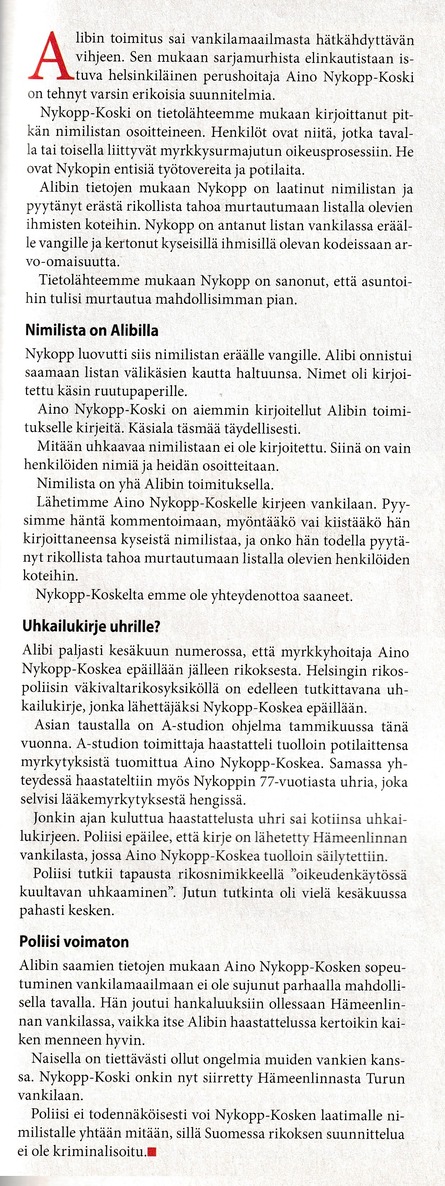 Alibi 2011