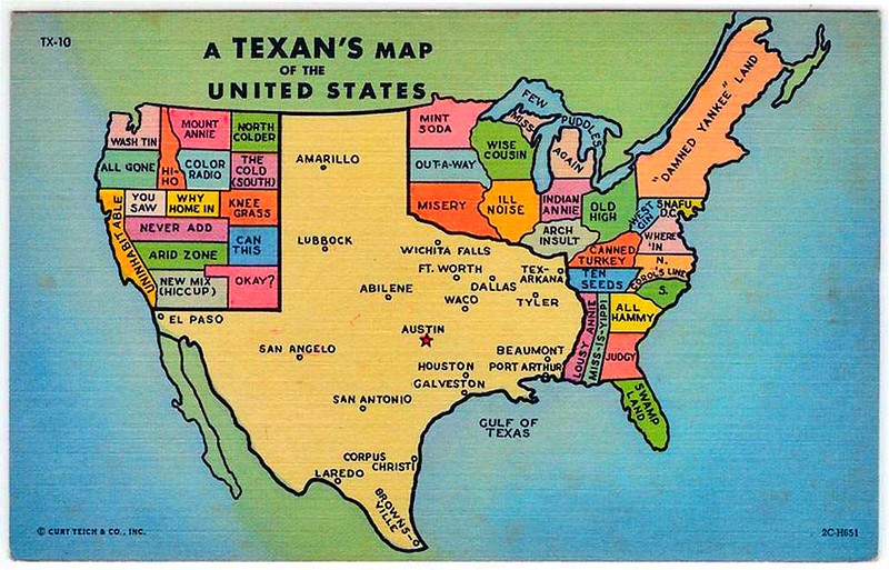 big-texas-map - TEXAS onpi iso. Siellä kaikki on suurinta..jpg