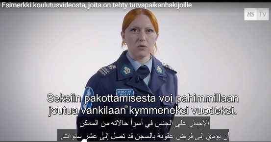 Kuvakaappaus videolta.