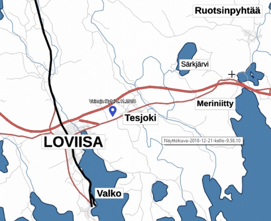 Loviisan ampumaradan läheiselle metsätielle marraskuussa 2018 tuotu vainaja oli surmattu Pyhtäällä.