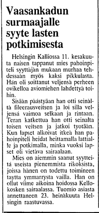 HS 10.07.1985 Pirjo Anneli Majuri Vaasankatu 11.06.1985.jpg