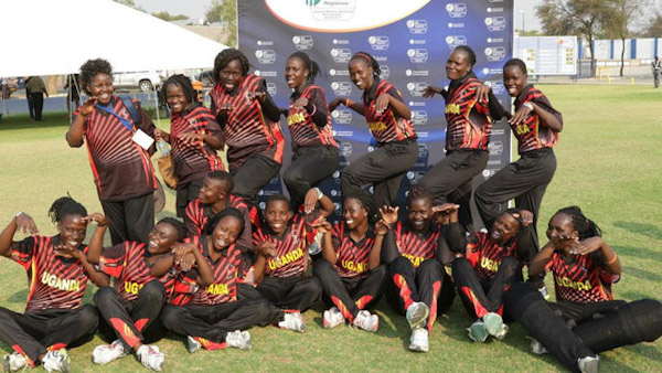Ugandan naisten maajoukkue voitti kriketin (T20) Afrikan mestaruuden vuonna 2017. Finaalissa kukistui Kenia.jpg