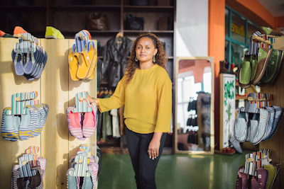 Bethlehem Tilahun Alemu perustama Sole Rebels on yksi Afrikan nopeimmin kasvavista kenkäyrityksistä.jpg