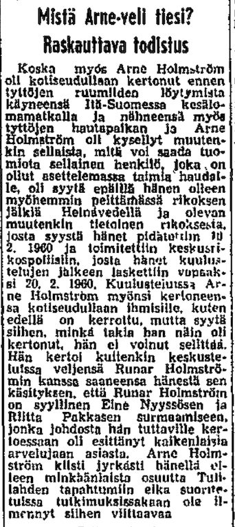 HS 09.06.1960 Arne Holmströmin kertomuksia.jpg