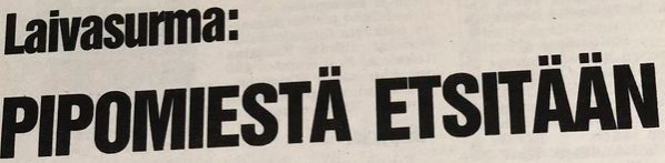 Näin kertoi Iltalehden otsikko 7. marraskuuta 1987. IL-ARKISTO