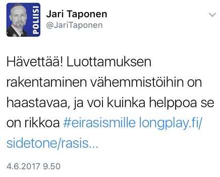 Persettä nuolemallako se luottamus pitää rakentaa? Kieltämällä ikävät ilmiöt?