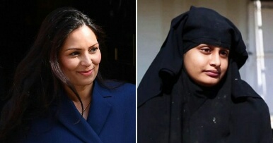 Ministeri vaihtui, viesti ei - Patel sanoi, että Begum EI KOSKAAN voi palata Britanniaan.jpg