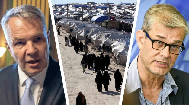 Ulkoministeri Pekka Haavisto (vas.) yritti painostaa ulkoministeriön konsulipäällikköä Pasi Tuomista tuomaan Syyrian al-Holin pakolaisleirin lapset Suomeen konsulikyydillä. (KUVA: KALLE KOPONEN, LEHTIKUVA, REUTERS)